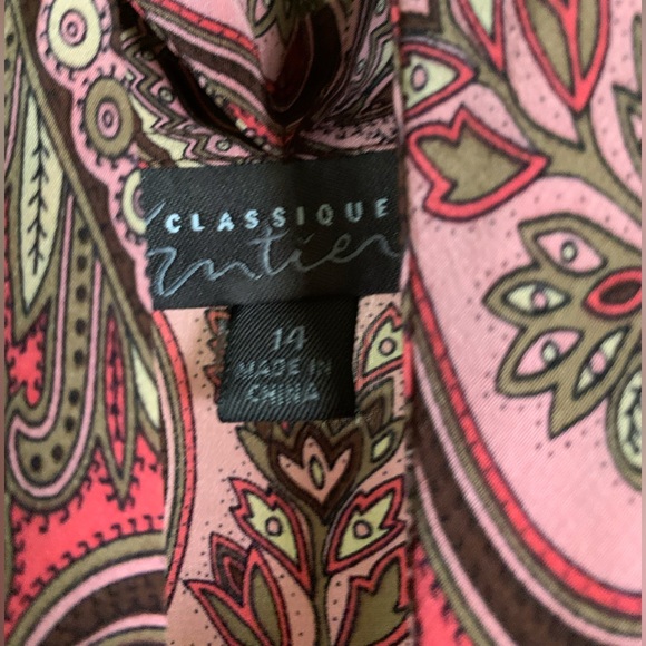 Printed silk blouse - Picture 4 of 4